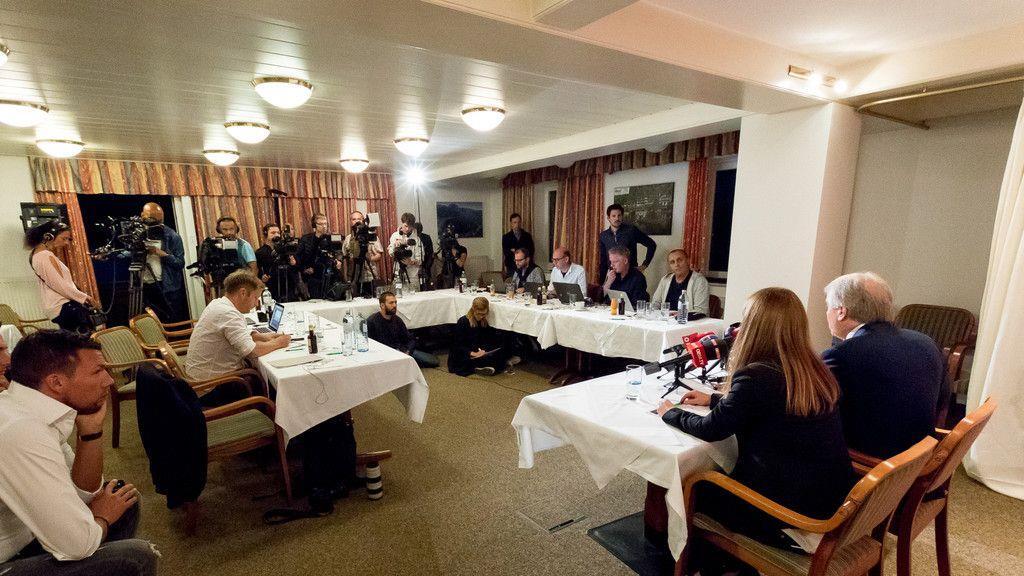 Bilder der Pressekonferenz ÖFB