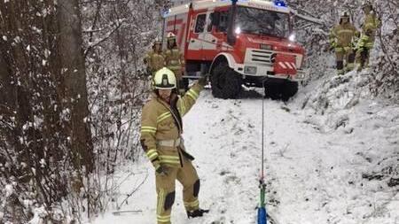 Pkw-Absturz in Bischofshofen