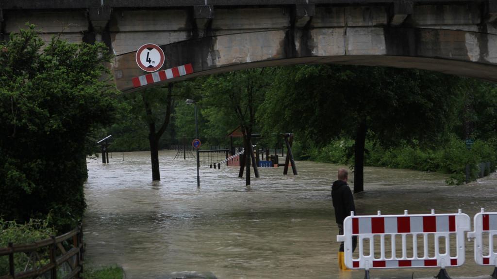 Hochwasser in Trostberg