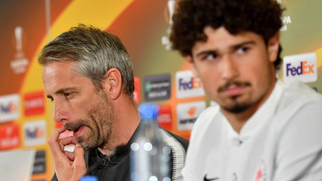 Pressekonferenz vor EL-Halbfinale