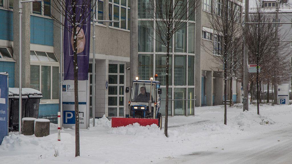 Schneechaos in der Stadt Salzburg