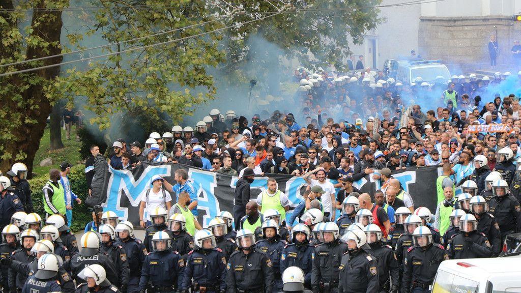 Fanmarsch Marseille vs. Red Bull Salzburg