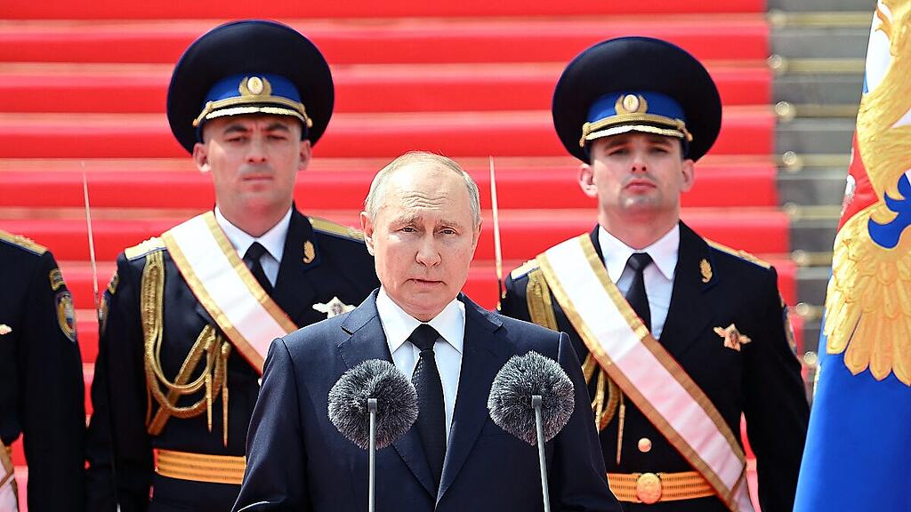 Rede Putins vor Sicherheitskräften auf dem Kremlgelände