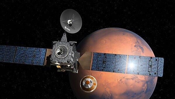 Im Oktober soll ExoMars auf dem roten Planeten aufsetzen