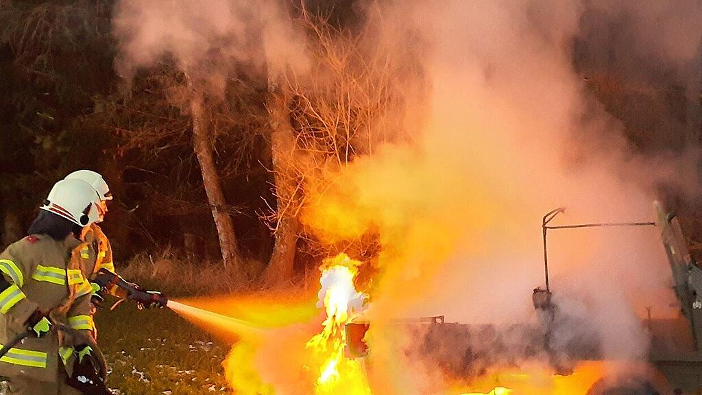 Haflinger in Vollbrand