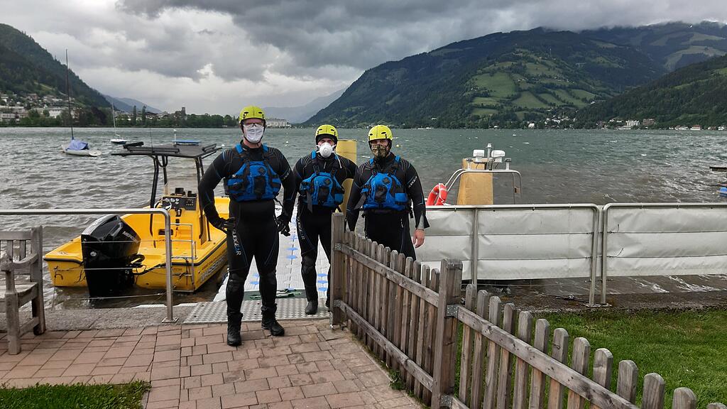 Wasserrettung Einsatz Zeller See
