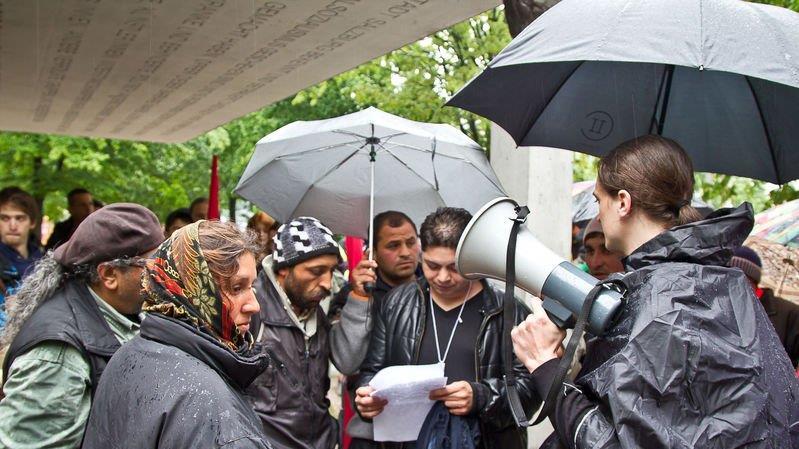 Bettler-Protestmarsch in Salzburg