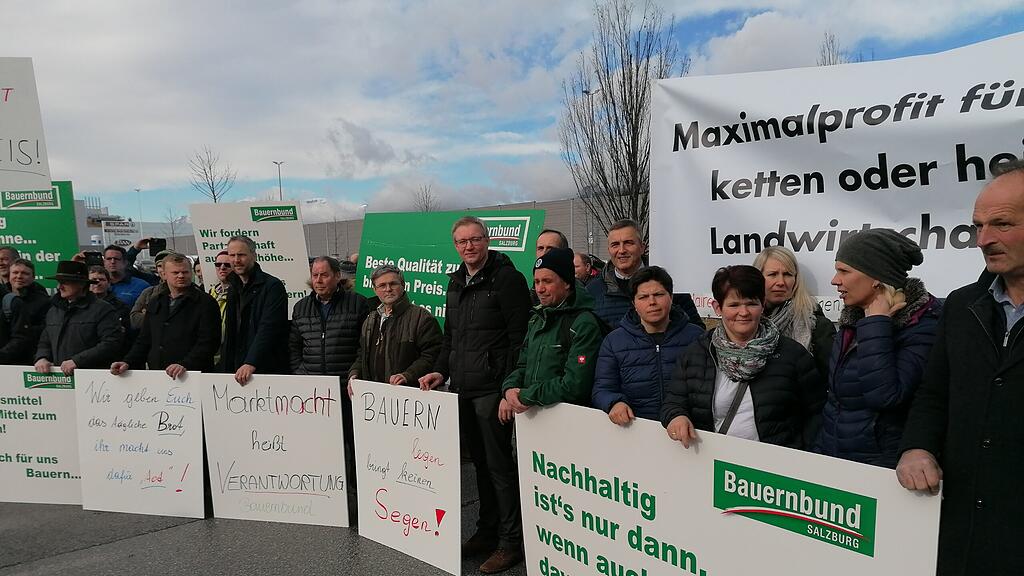Salzburger Bauern protestieren