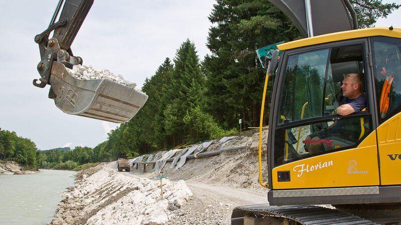 Die Arbeiten laufen auf Hochtouren.