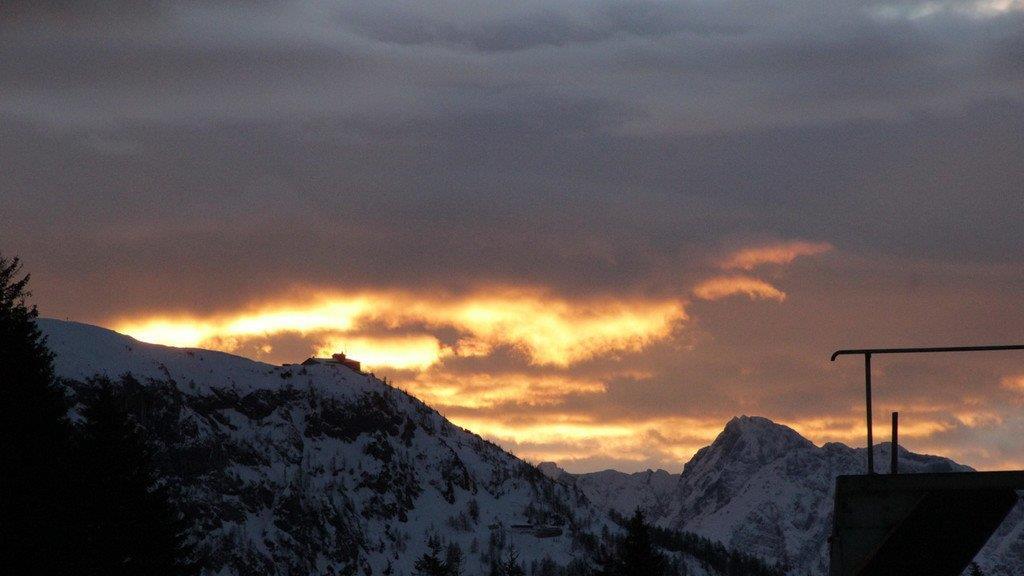 Sonnenuntergang über Berchtesgaden