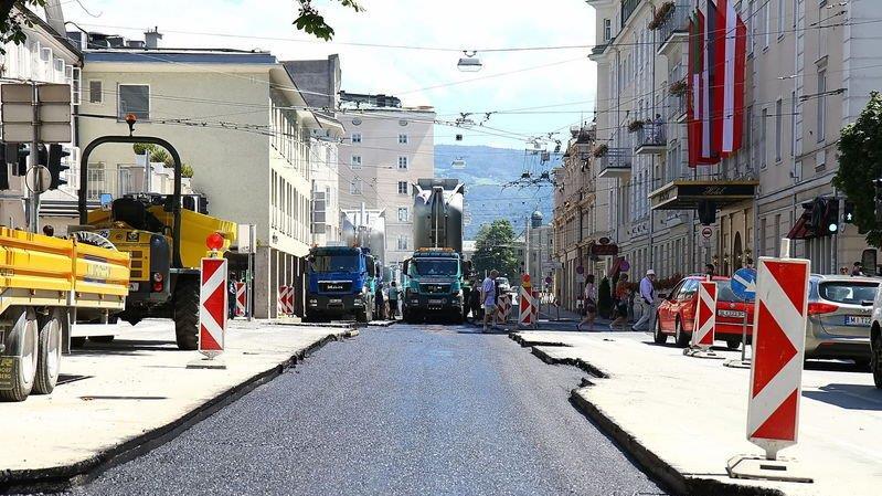 Baustelle in der Schwarzstraße
