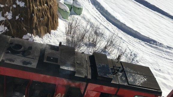 Brand eines Triebwagens in Piesendorf