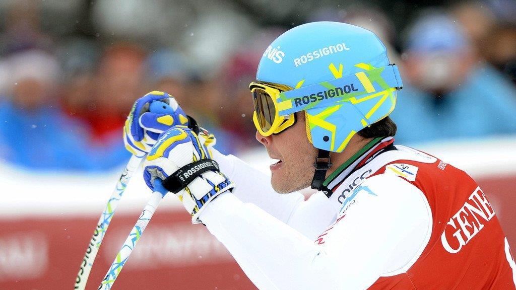 Matthias Mayer hinter Svindal Super-G-Zweiter in "Kitz"
