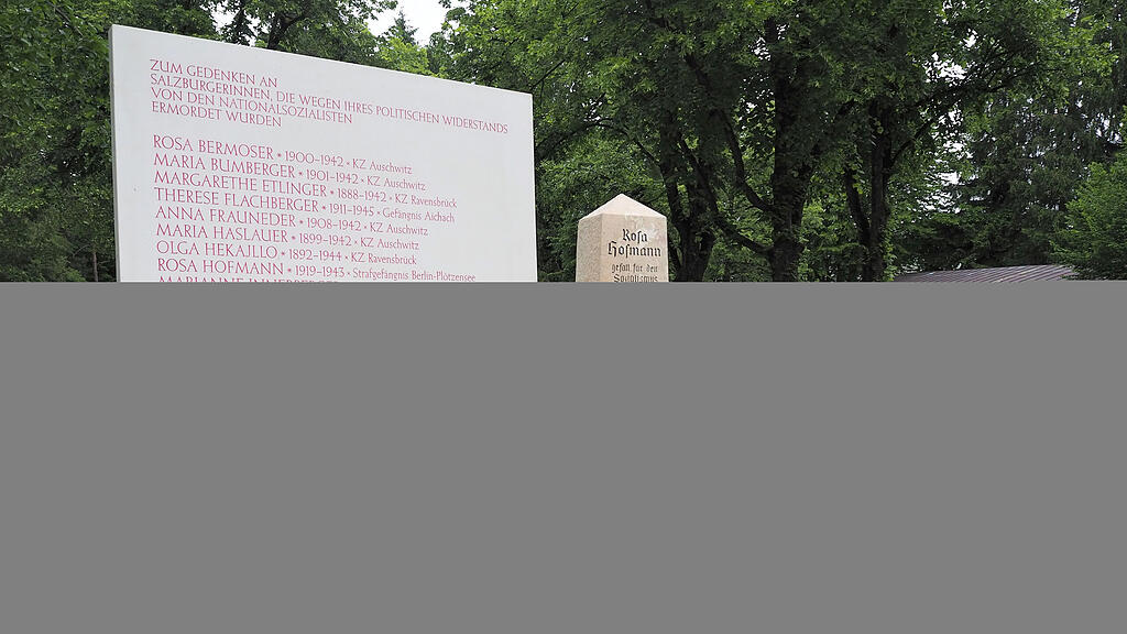 Mahnmal für im Widerstand ermordete Frauen in Salzburg