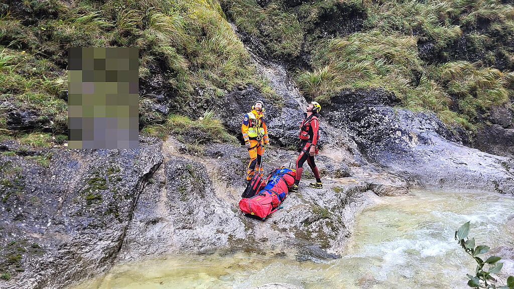 Rettung Almbachklamm