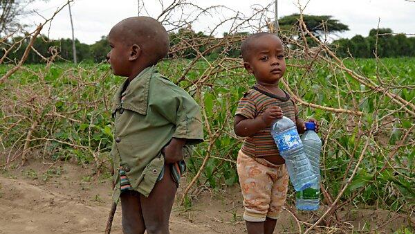 Die Kinder sind von der Hungersnot am meisten betroffen