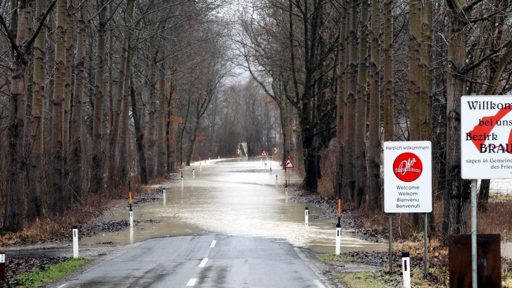 Hochwasser bei Firdolfing