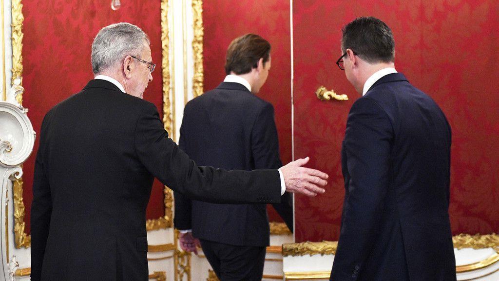 Van der Bellen empfängt Kurz und Strache