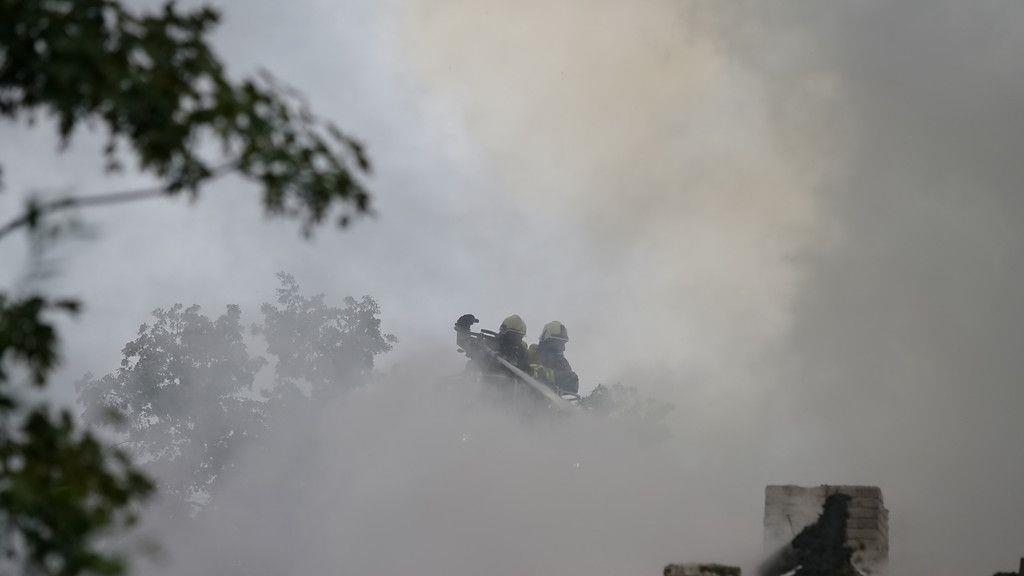 Brand beim Gut Guggenthal