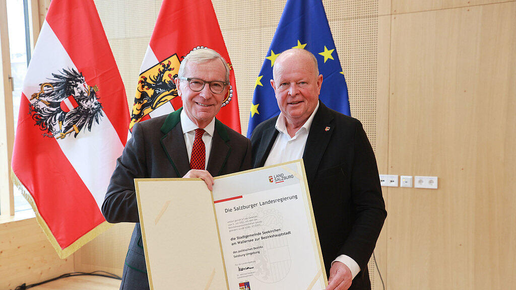 Festakt: Seekirchen ist Bezirkshauptstadt