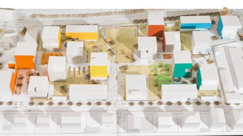 Modell des "Quartier Riedenburg"