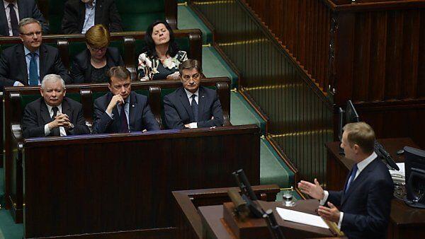 Tusk nahm im Parlament zur Affäre Stellung