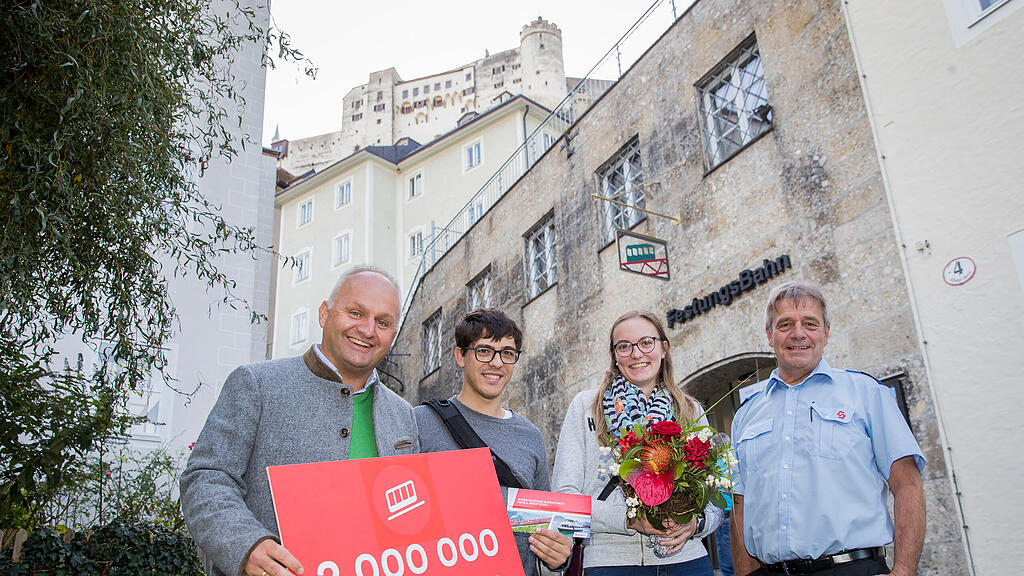 2 Millionster Fahrgast Festungsbahn