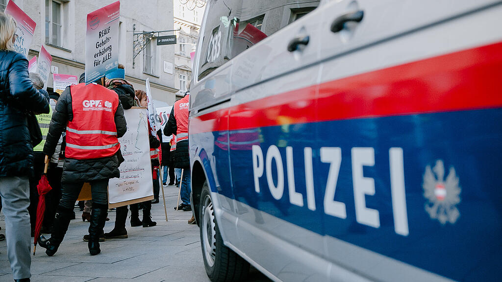 Protestkundgebung GPA-djp Salzburg