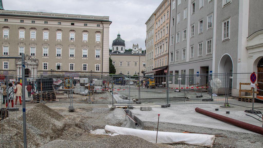 Bauarbeiten am Residenzplatz