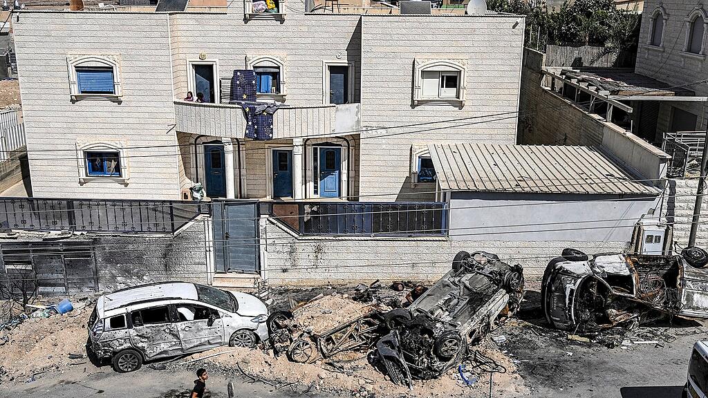 Israelischen Luftangriff im Flüchtlingslager Rafah, 16. Oktober