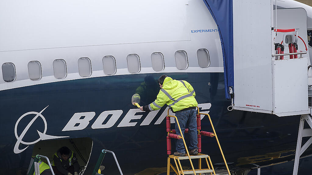 Arbeiten an einer Boeing 737 Max