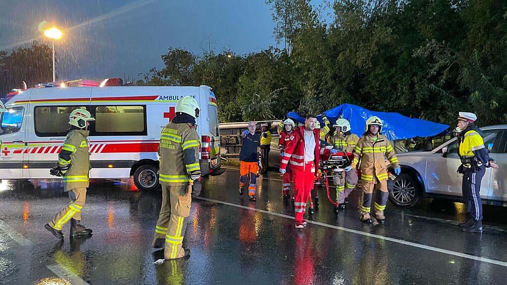 Unfall mit mehreren Verletzten in Bergheim