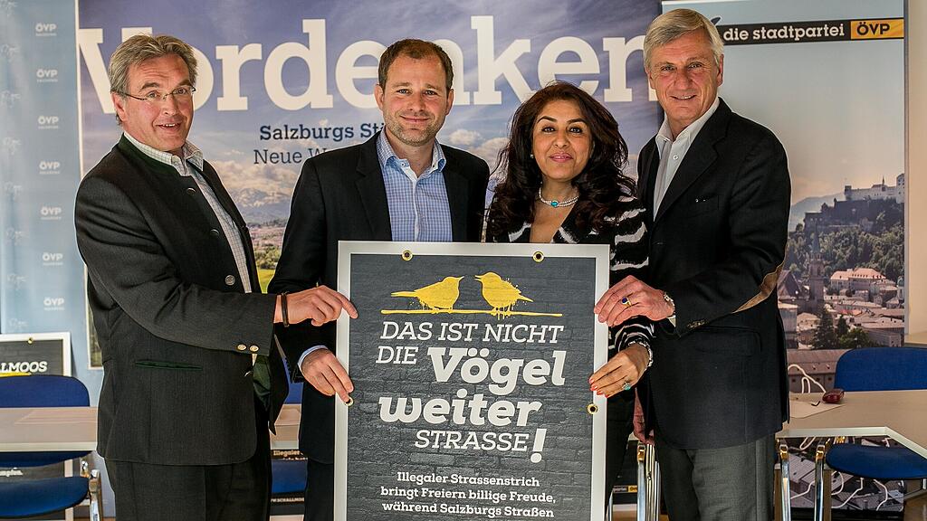 v.l.: Reinhold Sodia, Peter Harlander, Mahnaz Danesch und Harry Preuner.