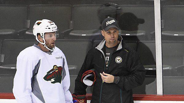 Vanek mit Wild-Coach Mike Yeo