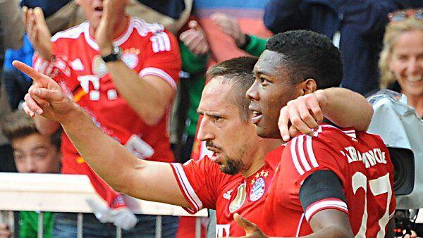 Ribery mit Tor, Alaba mit Assist