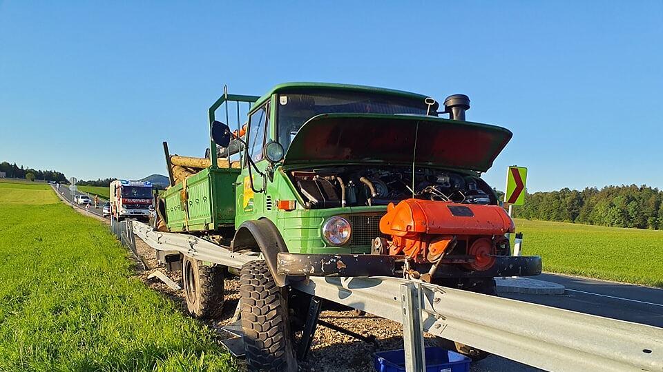 Unimog-Unfall in Seekirchen