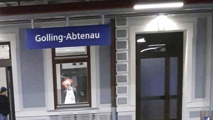 Ein Horror-Clown wurde in Golling gesichtet.