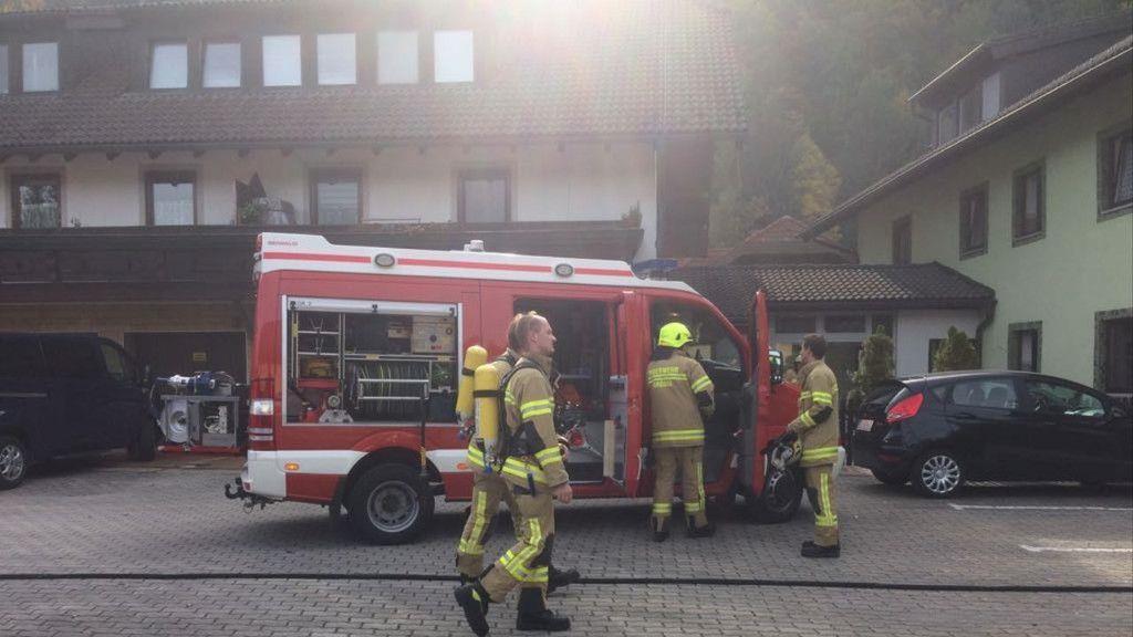 Bilder der Löscharbeiten Grödig