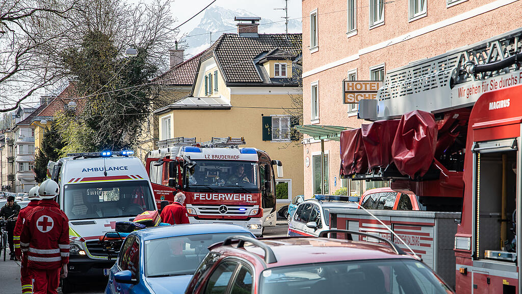 Kellerbrand, Plainstraße, Feuerwehr