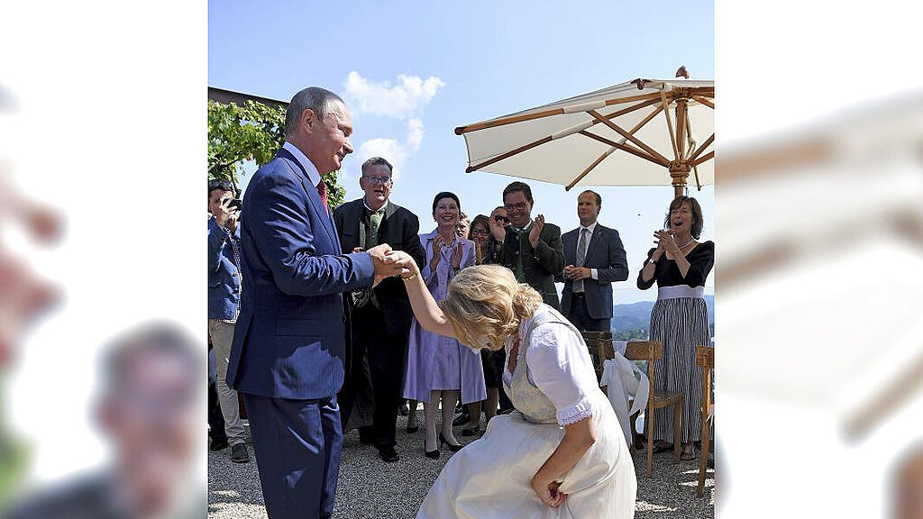 Putin bei Kneissl-Hochzeit 2018