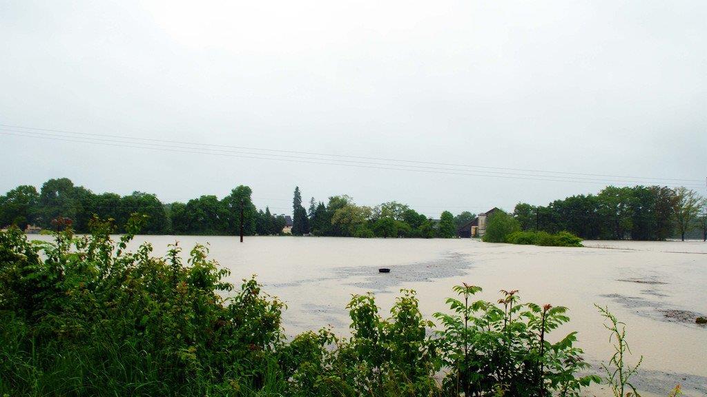 Hochwasser in Oberndorf
