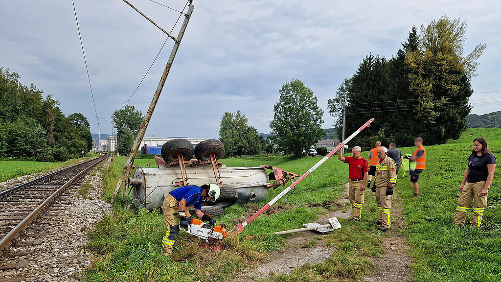 Crash Traktor Lokalbahn Bergheim