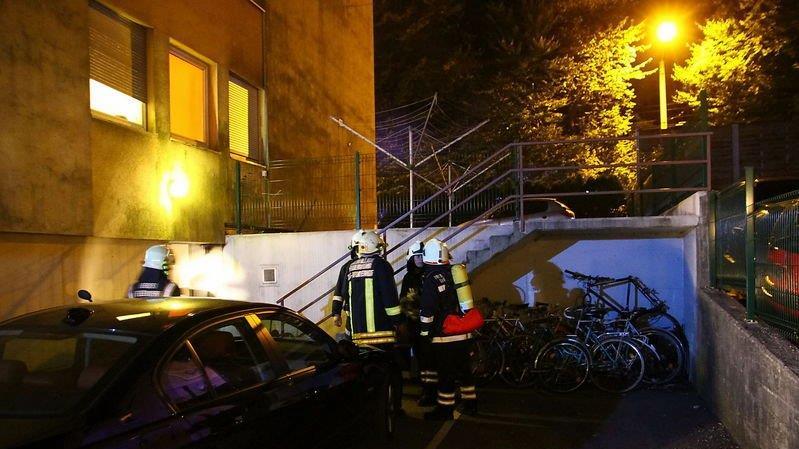 Verletzte bei Kellerbrand