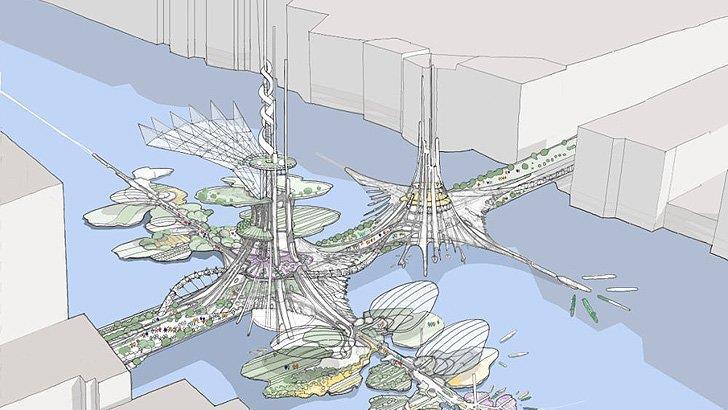 „Phoenix Towers“ - Futuristische Zwillingstürme