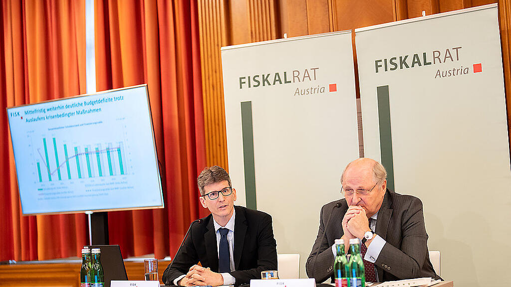 Fiskalrat-Büroleiter Grossmann und Präsident Badelt