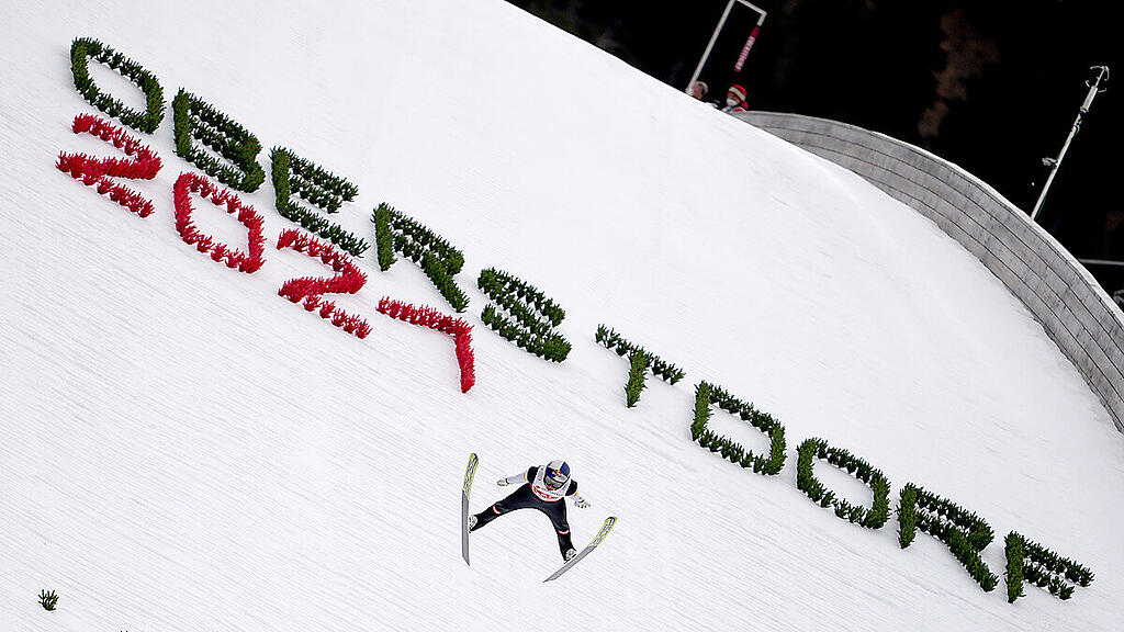 Lamparter nach dem Springen voran