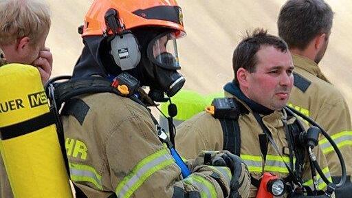 Leube: Feuerwehr im Großeinsatz