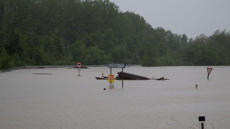 Hochwasser in Oberndorf
