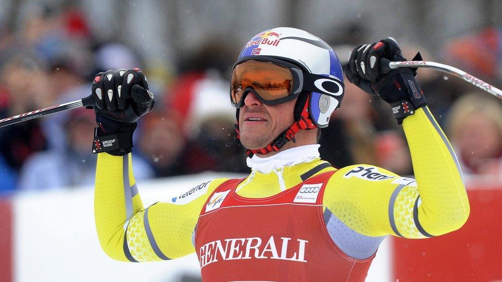 Matthias Mayer hinter Svindal Super-G-Zweiter in "Kitz"