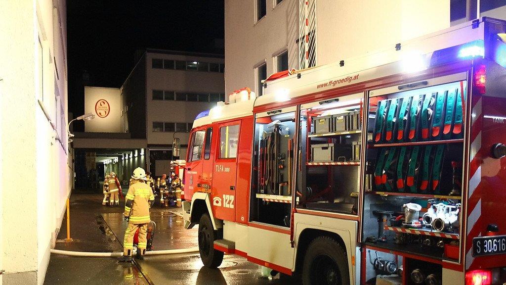 Brand bei Salzburg Schokolade in Grödig, I